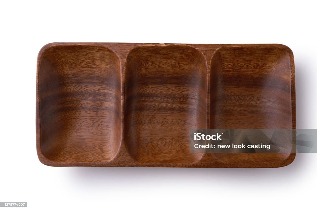 Empty Rectangular Plate Empty Rectangular Plate In Natural Wood Texture View From Above ...