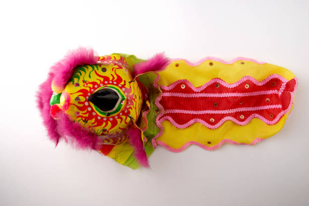 istock Toy Chinese traditional dancing lion isolated on white background 1278774089