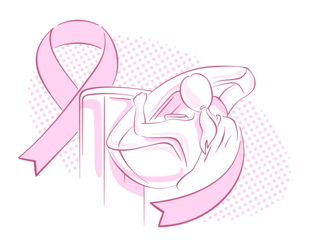 ilustrações de stock, clip art, desenhos animados e ícones de breast cancer awareness poster - mammogram