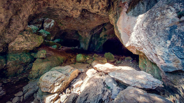 istock Inside of a cave in the mountain. 1278781702