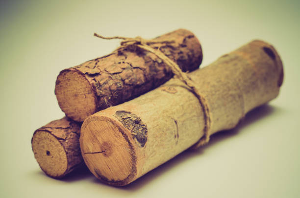 bunch of firewood tied with a rope