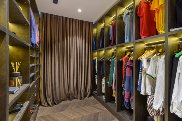 istock Large luxury men's wardrobe 1278786272
