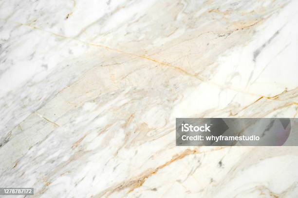 White Beige Color Marble Texture Background With Beautiful Special Natural Mineral Line Pattern Stock Photo - Download Image Now