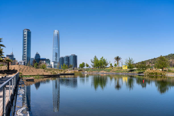 istock Santiago financial district from Bicentenario Park 1278787258