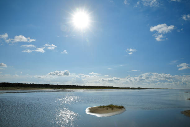 Small Sandbank at a North sea beach