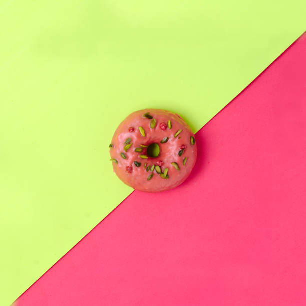 istock Colorful Doughnuts Isolated Pink, Yellow and Green Donuts 1278790641