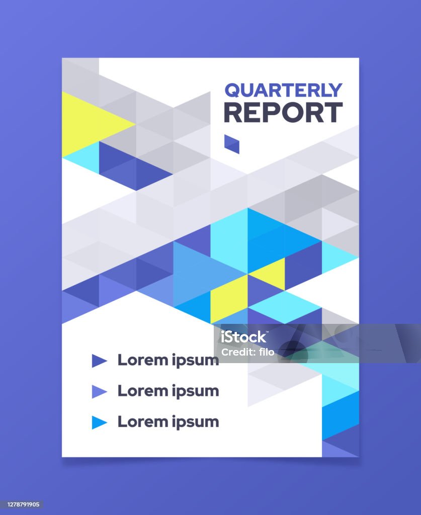 Report Template Layout Document Abstract Shapes Stock Illustration ...