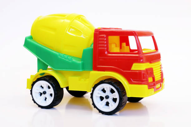 istock Concrete mixer toy isolated on white background 1278793525