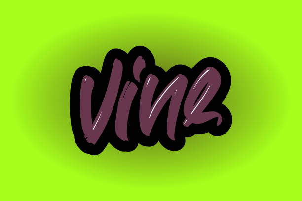 istock Vine hand drawn modern brush lettering for business, print and advertising 1278796291