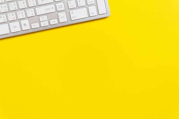 istock Mock-up online sales day with yellow paper background 1278802569