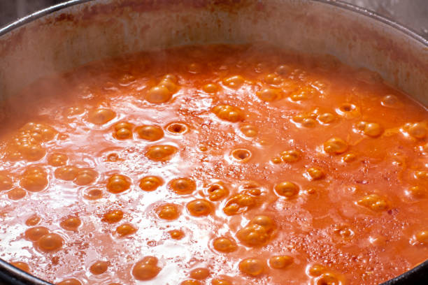 istock Cooking Ajvar made of tomatoes and paprika 1278803902