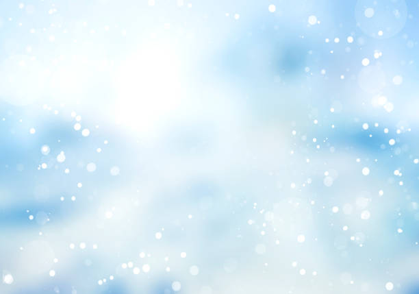 istock Blue blurred snowy background,winter snowstorm defocused illustration.Snow motion sky texture. 1278804162