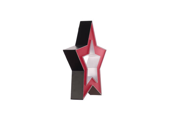 istock red festive five-pointed star isolated on white background 1278808191