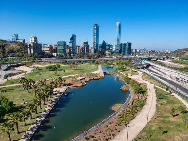 istock Santiago financial district from Bicentenario Park 1278811517