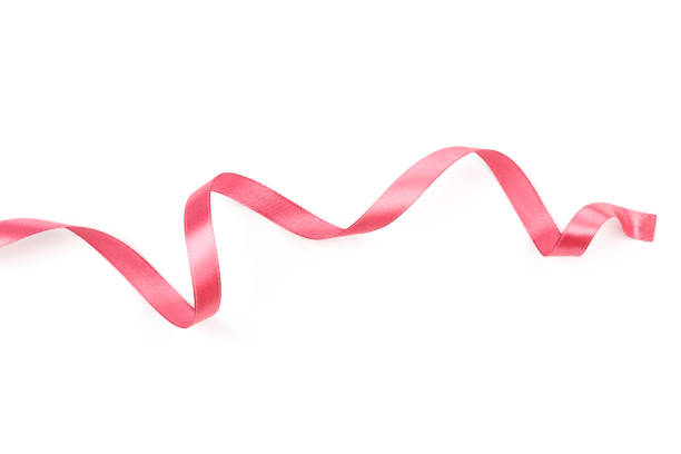 istock beautiful pink satin curly ribbon isolated on white background 1278812844