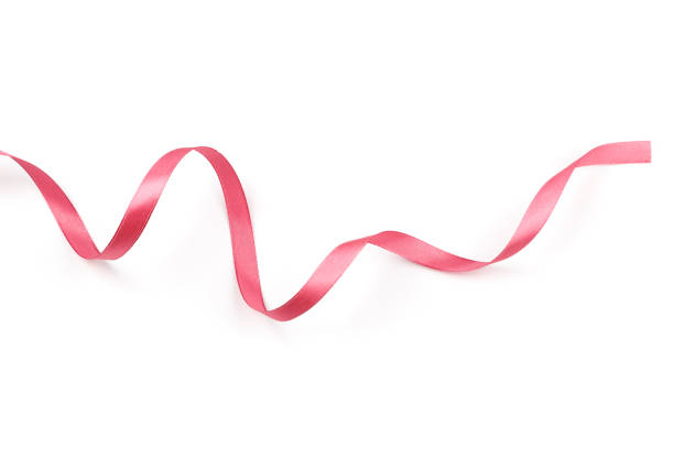 istock beautiful pink satin curly ribbon isolated on white background 1278812859
