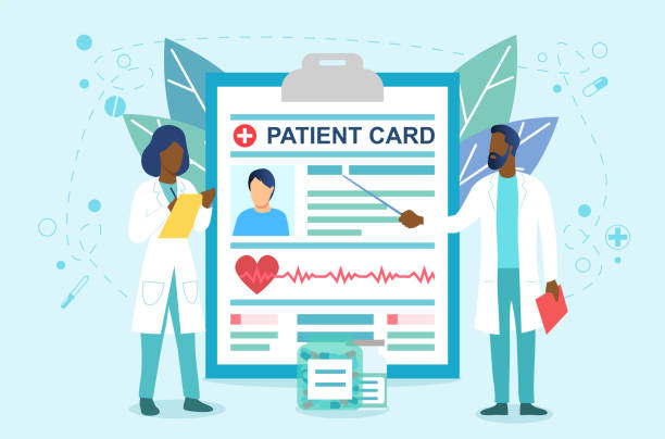 Patient Card Vector Illustration Stock Illustration - Download Image Now -  Medicare, Doctor, Cardiologist - iStock