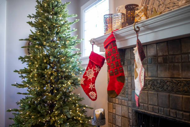 Christmas Decorations in Craftsman Bungalow House
