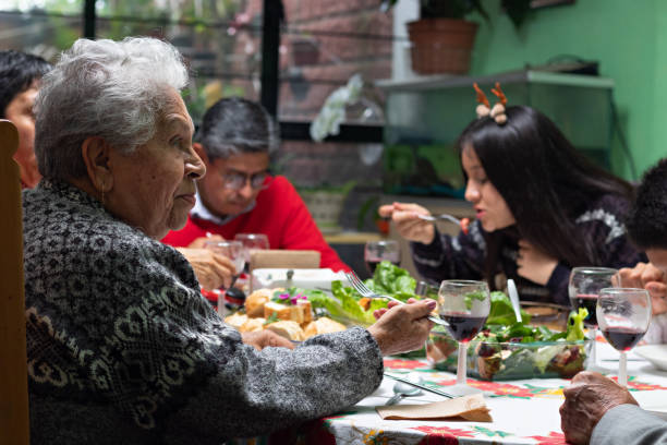 istock Family at a Christmas dinner 1278818455