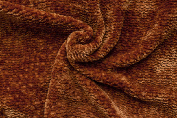 istock Brown color fabric texture background, close up 1278827705