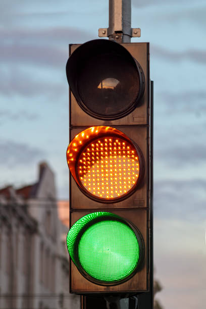 istock Traffic light. Green road signal transport control 1278829339
