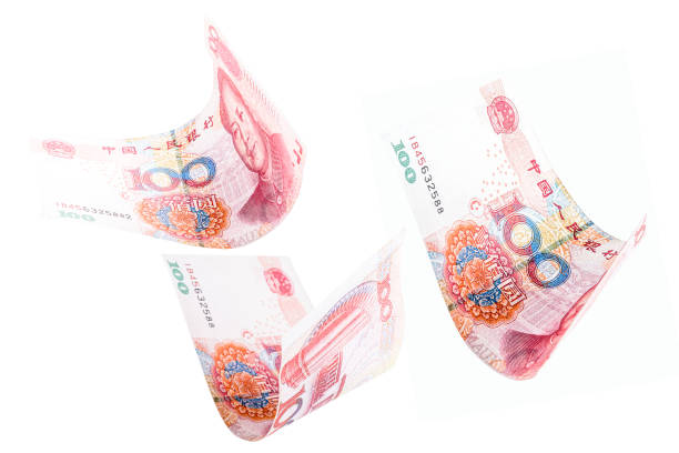 istock 100 yuan banknotes falling together, Renminbi or rmb, Chinese money falling, devaluation or financial crisis 1278831737