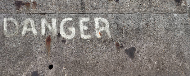 istock Danger, inscription on a concrete wall 1278835804