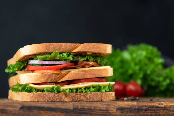 istock Delicious bacon club sandwich 1278838758