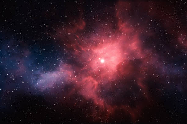 Deep space background Universe filled with stars, nebula and galaxy nebula stock pictures, royalty-free photos & images