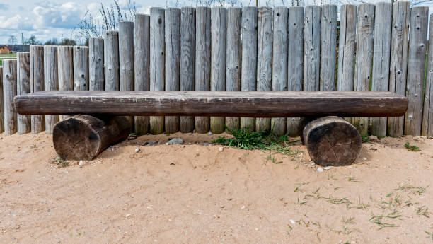 istock Wooden old bench in countryside 1278840243