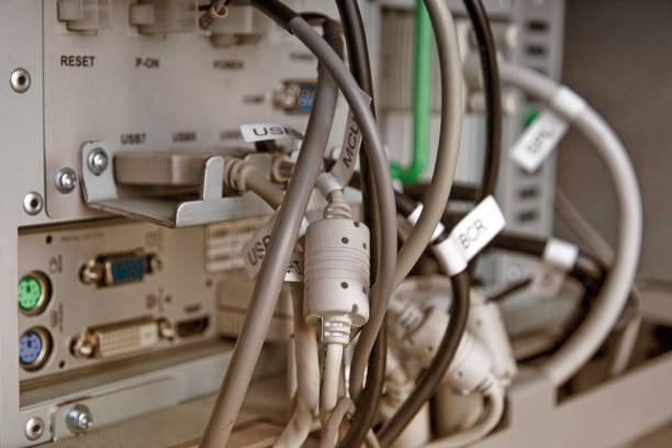 istock a lot of cables connected to an industrial computer. high technology development concept, computers in production 1278855490
