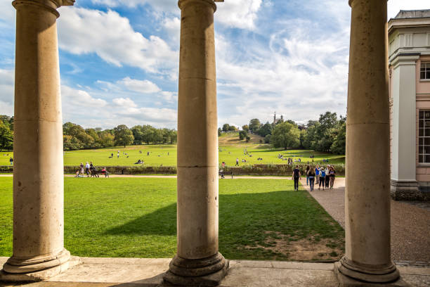 observatorio de greenwich de queen's house, tomado en greenwich, londres, reino unido - royal observatory fotografías e imágenes de stock