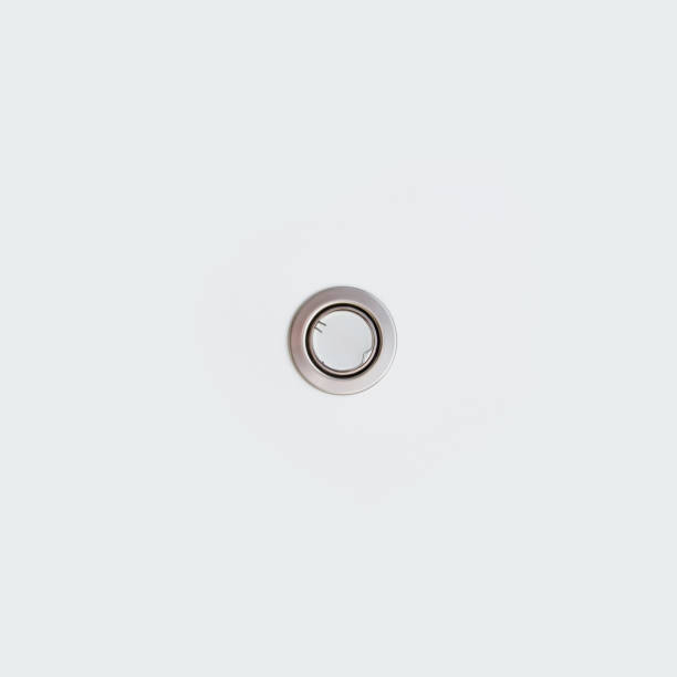 istock LED lamp on a white ceiling. apartment renovation and construction concept. 1278866874