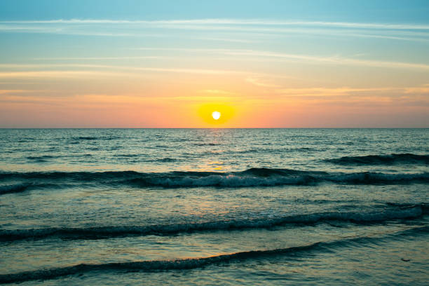 istock Beautiful sunset on the Ocean coast. 1278866924