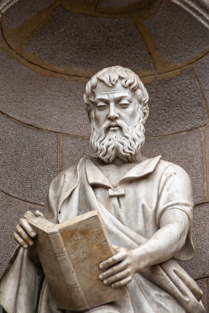istock Apostle Saint Matheus on Main entrance into Cathedral Basilica, Lima, Peru. 1278875296