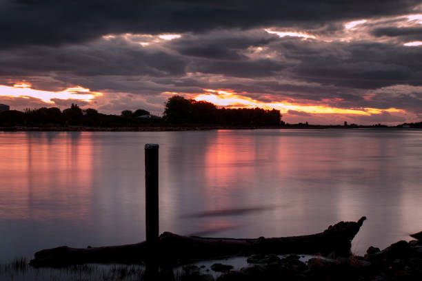 istock Flowing river is calmed in a long exposure photograph 1278886566