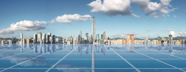 istock Shenzhen city skyline and 5g network concept 1278896013