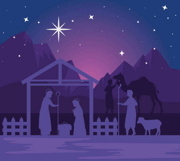 istock merry christmas nativity mary joseph baby and shepherd vector design 1278897024