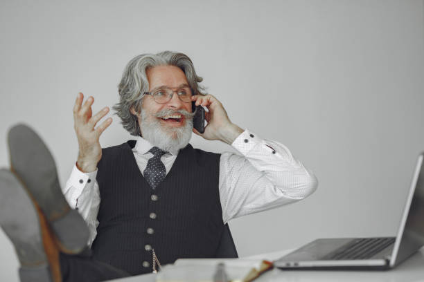 istock Handsome pensive mature businessman in the office 1278897983