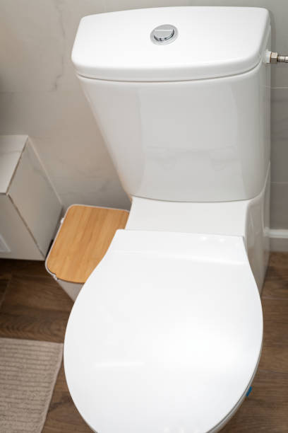 istock Toilet bowl at a bathroom 1278898268