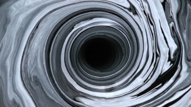 SLO MO LD Water vortex drawing in black and white colours