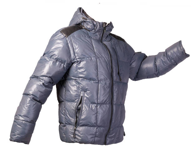 istock Men's jacket in a hood isolated on a white background. Windbreaker jacket 1278932124