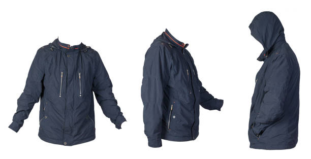istock Men's jacket in a hood isolated on a white background. Windbreaker jacket 1278936079