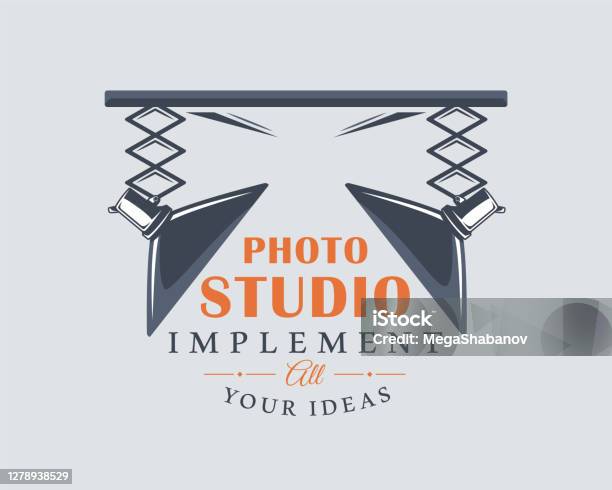 Studio Banner Labels Photo Studio Label Concept Stock Illustration - Download Image Now ...
