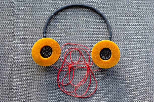 Used Orange Headphones