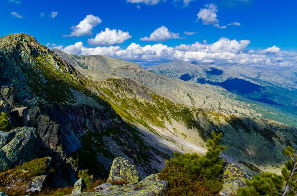 istock View from high mountain. clouds in the sky 1278943786