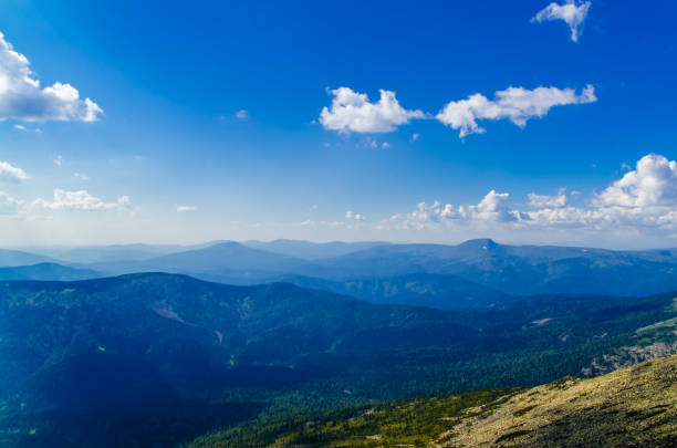 istock View from high mountain. clouds in the sky 1278943818