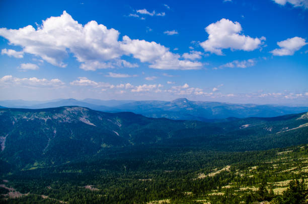 istock View from high mountain. clouds in the sky 1278943895