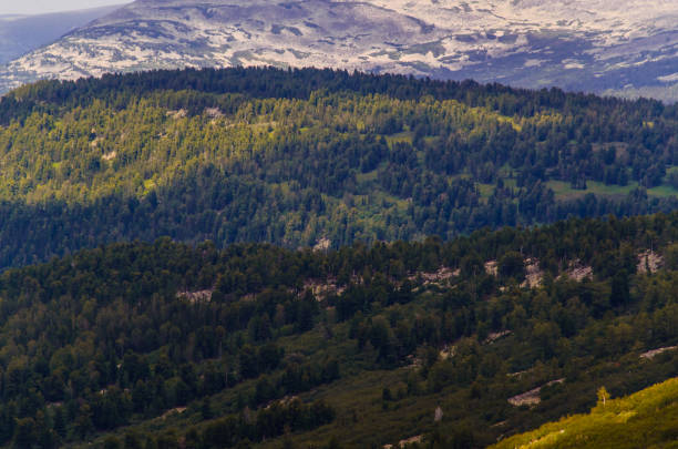 istock View from high mountain. clouds in the sky 1278944023