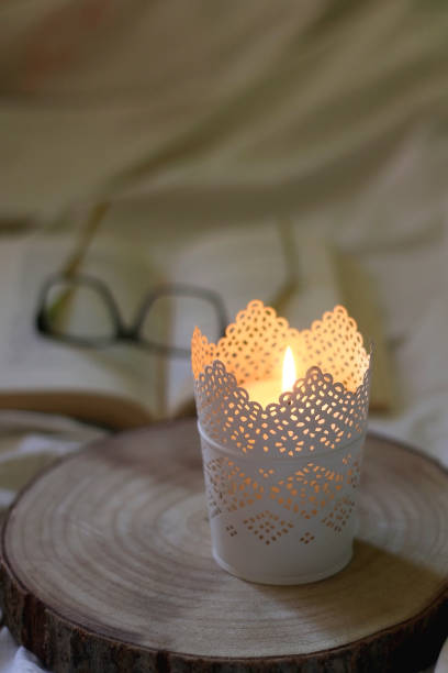 istock Candle, Book and Glasses 1278947067